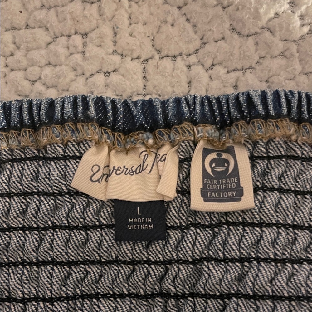 Universal Thread Denim Strapless Top - Picture 3 of 3